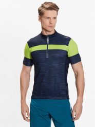 CMP Koszulka rowerowa 33N6777 Niebieski Regular Fit. Niebieskie koszulki polo męskie CMP, m, bez wzorów, z syntetyku, bez kołnierzyka, bez ramiączek. Za 249.99 zł.