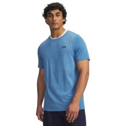 Under Armour Męska koszulka Vanish Seamless SS 6011611. Czarne koszulki sportowe męskie Under Armour, m, bez wzorów, z materiału, bez kołnierzyka, bez ramiączek, na fitness i siłownię. Za 210.55 zł.