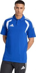 Adidas Koszulka męska adidas Tiro 26 League Polo niebieska KF3398 2XL. Niebieskie koszulki polo męskie Adidas, m, bez wzorów, bez ramiączek. Za 193.31 zł.