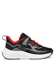 Geox Sneakersy J Pro-Ran Boy J65P7F 01454 C0048 M Czarny. Czarne buty sportowe chłopięce Geox, bez wzorów, z materiału, bez zapięcia. Za 209.99 zł.