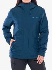 Kurtka ocieplana damska Vaude Rosemoor Padded Jacket II. Niebieskie kurtki damskie Vaude, m, bez wzorów, z materiału, bez kaptura, trekkingowe, primaloft. Za 621.49 zł.