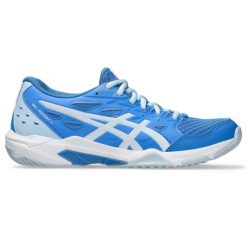 Damskie buty halowe Asics Gel-Rocket 11. Białe obuwie sportowe damskie Asics, bez wzorów, do siatkówki. Za 344.00 zł.