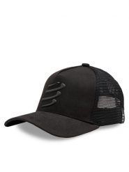 Compressport Czapka z daszkiem XHWU4199032 Czarny. Czarne czapki i kapelusze męskie Compressport, bez wzorów, z bawełny, sportowe. Za 119.99 zł.