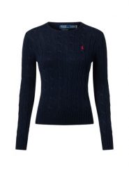 Polo Ralph Lauren Sweter damski z dzianiny Kobiety Bawełna niebieski jednolity, XS. Niebieskie swetry damskie Polo Ralph Lauren, xs, bez wzorów, z bawełny, bez kołnierzyka, bez ramiączek, bez kaptura. Za 989.95 zł.