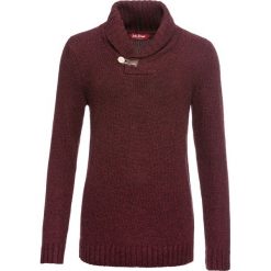 Sweter bonprix kasztanowy melanż. Czerwone swetry damskie bonprix, bez wzorów, bez kołnierzyka, bez ramiączek, bez kaptura. Za 44.99 zł.
