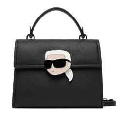 Torebka KARL LAGERFELD. Czarne torebki do ręki damskie KARL LAGERFELD, bez wzorów, klasyczne, bez dodatków. Za 799.99 zł.