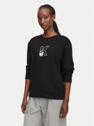 KARL LAGERFELD Bluza B3W20047 Czarny Regular Fit. Czarne bluzy damskie KARL LAGERFELD, xl, bez wzorów, z bawełny, bez kaptura. Za 649.99 zł.
