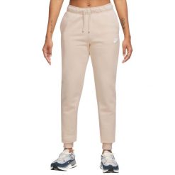 Spodnie sportowe damskie W NSW Club Fleece Pant. Brązowe spodnie sportowe damskie Nike, l, bez wzorów, z bawełny, trekkingowe. Za 199.99 zł.