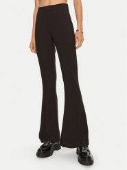 Gina Tricot Spodnie materiałowe Slim Bootcut Trousers 22856 Czarny Bootcut Fit. Czarne spodnie materiałowe damskie Gina Tricot, bez wzorów, z materiału. Za 149.99 zł.
