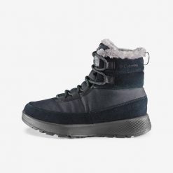 Buty turystyczne damskie Columbia Slopeside Peak wodoodporne. Czarne obuwie sportowe damskie Columbia, bez wzorów, trekkingowe. W wyprzedaży za 349.99 zł.