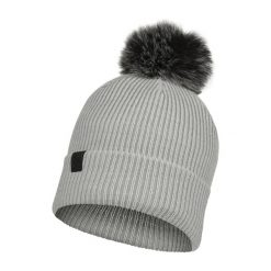 Czapka zimowa damska Buff Knitted Hat. Szare czapki i kapelusze damskie Buff, na zimę, bez wzorów, sportowe. Za 172.80 zł.