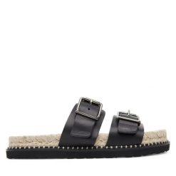 Espadryle Castañer. Czarne espadryle damskie Castañer, bez wzorów, bez obcasa, bez zapięcia. Za 549.99 zł.
