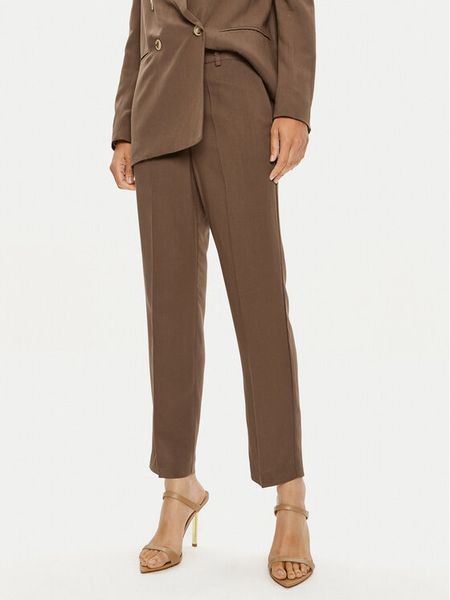 ViCOLO Spodnie materiałowe TB1564 Brązowy Regular Fit. Brązowe spodnie materiałowe damskie ViCOLO, xs, bez wzorów, z materiału. Za 299.99 zł.