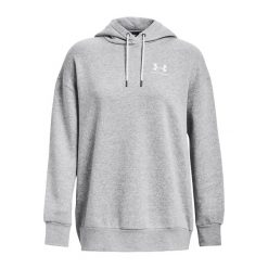 Damska bluza z kapturem Under Armour Essential Flc OS. Białe bluzy damskie Under Armour, s, bez wzorów, z dzianiny, z kapturem. Za 281.61 zł.