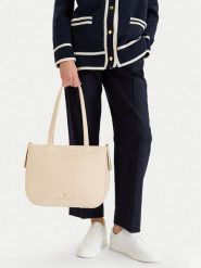 Beverly Hills Polo Club Torebka CWB-BHPC-C-005-07 Beżowy. Brązowe torebki do ręki damskie Beverly Hills Polo Club, bez wzorów, z materiału, bez dodatków. Za 219.99 zł.