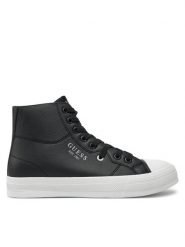 Guess Trampki FMPISM FAL12 Czarny. Czarne trampki męskie Guess, z aplikacjami, ze skóry, bez zapięcia. Za 269.99 zł.