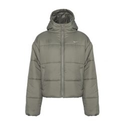 Kurtka damska Nike Sportswear Classic Puffer Therma-Fit. Zielone kurtki sportowe damskie Nike, m, bez wzorów, bez kaptura, trekkingowe. Za 569.99 zł.