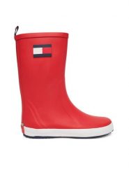 Tommy Hilfiger Kalosze Flag Rain Boot T3XC-33923-0047 D Czerwony. Czerwone kalosze dziewczęce Tommy Hilfiger, bez wzorów. Za 229.99 zł.