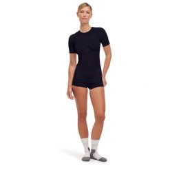 Koszulka damska Falke Warm. Czarne koszulki sportowe damskie Falke, m, bez wzorów, z dzianiny, bez kołnierzyka, bez ramiączek. Za 289.15 zł.