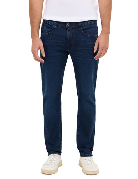 Męskie Spodnie Jeansowe Mustang Style Oregon Slim K Denim Blue 1016322 5000 802. Niebieskie spodnie materiałowe męskie Mustang, l, bez wzorów, z denimu. Za 379.99 zł.