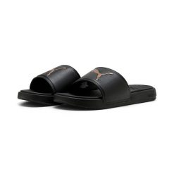 Damskie klapki Cool Cat 3.0 PUMA. Fioletowe klapki damskie Puma, bez wzorów, z materiału, bez obcasa, na płaskiej podeszwie. Za 129.00 zł.