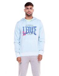 Męska bluza plażowa wciągana. Fioletowe bluzy męskie LEONE 1947 APPAREL, l, bez wzorów, z bawełny, z kapturem, na fitness i siłownię. Za 168.36 zł.