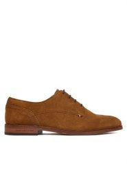 Tommy Hilfiger Półbuty Hilfiger Suede Dress Shoe FM0FM05776 Brązowy. Brązowe półbuty na co dzień męskie Tommy Hilfiger, ze skóry, bez zapięcia. Za 569.99 zł.