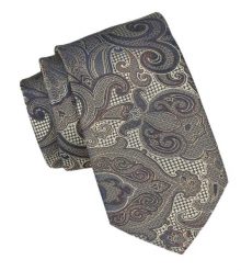Krawat Męski - Alties - Odcienie Beżów, Orientalny Wzór. Krawaty i muchy Alties, bez wzorów, z tkaniny, eleganckie. Za 49.00 zł.