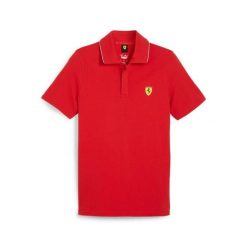 Koszulka polo męska Puma FERRARI RACE czerwone 62380102 r M (48). Czerwone koszulki polo męskie Puma, l, bez wzorów, z bawełny, bez kołnierzyka, bez ramiączek. Za 184.01 zł.