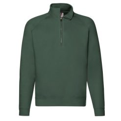 Bluza Unisex Premium Quarter Zip Raglan Dla Dorosłych. Zielone bluzy męskie Fruit of the Loom, m, bez wzorów, bez kaptura. Za 143.99 zł.