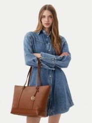 MICHAEL Michael Kors Torebka 30S6G3PT3V Brązowy. Brązowe torebki do ręki damskie MICHAEL Michael Kors, bez wzorów, ze skóry, bez dodatków. Za 1,159.00 zł.