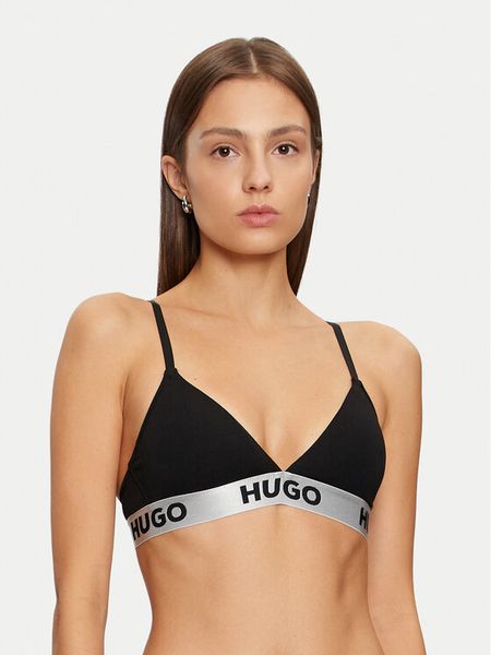 HUGO Biustonosz braletka 50525383 Czarny. Czarne biustonosze Hugo, bez wzorów, z bawełny. Za 129.99 zł.