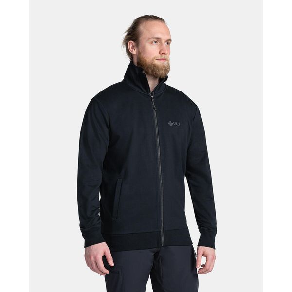Męska bluza Kilpi BOBBY-M. Czarne bluzy męskie Kilpi, m, bez wzorów, z bawełny, bez kaptura. Za 163.85 zł.