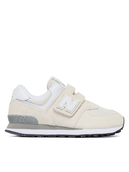 New Balance Sneakersy PV574EVW Kremowy. Białe buty sportowe dziewczęce New Balance, bez wzorów, z materiału, bez zapięcia. Za 209.99 zł.