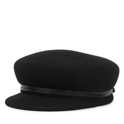 Kaszkiet Weekend Max Mara. Czarne czapki i kapelusze damskie Weekend Max Mara, na zimę, bez wzorów. Za 744.99 zł.