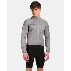 Męska rowerowa kurtka przeciwdeszczowa Kilpi RAINAR-M. Szare kurtki sportowe męskie Kilpi, m, bez wzorów, rowerowe. Za 318.77 zł.