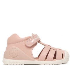 Sandały Biomecanics. Czerwone sandały dziewczęce Biomecanics, bez zapięcia. Za 289.99 zł.