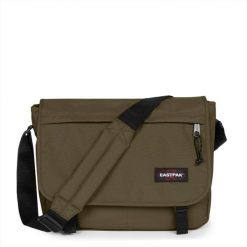 Damska torba na komputer Eastpak Delegate +. Zielone torby na ramię damskie Eastpak, bez wzorów, z materiału, bez dodatków. Za 257.05 zł.