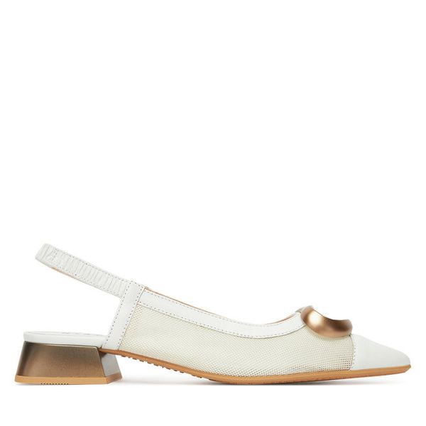 Sandały Hispanitas. Białe sandały damskie Hispanitas, bez wzorów, bez obcasa, na płaskiej podeszwie, bez zapięcia. Za 389.99 zł.