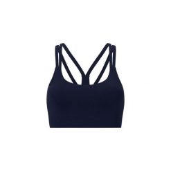 Biustonosz dla kobiet Fabletics Principal Low Impact. Niebieskie biustonosze FABLETICS, bez wzorów, na fitness i siłownię. Za 219.50 zł.