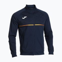 Bluza do biegania męska Joma Record III Full Zip. Niebieskie bluzy męskie Joma, m, bez wzorów, bez kaptura. Za 139.99 zł.