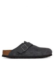 Birkenstock Klapki Canto 1031678 Szary. Szare klapki damskie Birkenstock, bez wzorów, ze skóry, bez obcasa. Za 639.99 zł.