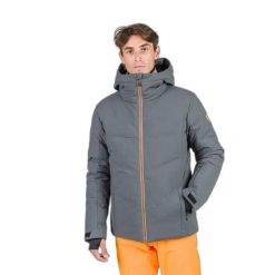 Kurtka narciarska Rossignol Siz. Szare kurtki snowboardowe męskie Rossignol, m, z aplikacjami, z materiału, bez kaptura, narciarskie. Za 1,149.00 zł.