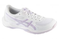 Buty do siatkówki damskie, Gel-Rocket 12. Białe obuwie sportowe damskie Asics, bez wzorów, z materiału, do siatkówki. Za 309.99 zł.