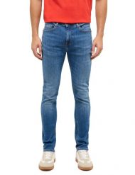 Męskie Spodnie Jeansowe Mustang Style Frisco Skinny Denim Blue 1017419 5000 583. Niebieskie spodnie materiałowe męskie Mustang, l, bez wzorów, z denimu. Za 239.99 zł.