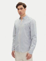 Mustang Koszula Rawlins 1016249 Błękitny Slim Fit. Niebieskie koszule męskie Mustang, m, bez wzorów, z bawełny, bez kołnierzyka, bez ramiączek. Za 209.99 zł.