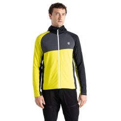 Kurtka Męska Z Kapturem Touring Rozciągliwa Pełen Suwak. Żółte kurtki sportowe męskie Dare 2b, l, bez wzorów, trekkingowe. Za 92.99 zł.