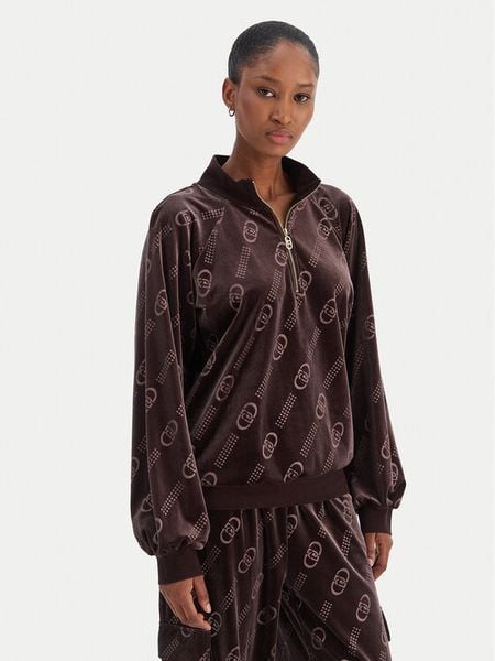 Liu Jo Sport Bluza TF5110 J4955 Brązowy Relaxed Fit. Brązowe bluzy damskie Liu Jo Sport, l, bez wzorów, z dresówki. Za 719.99 zł.