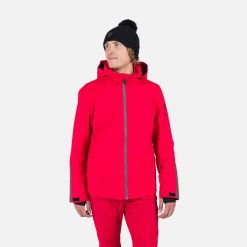 Kurtka narciarska Rossignol Strawpile. Czerwone kurtki męskie Rossignol, bez wzorów, bez kaptura. Za 1,267.00 zł.