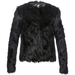 Kurtka ze sztucznego futerka bonprix czarny. Czarne kurtki damskie bonprix, z haftami. Za 189.99 zł.